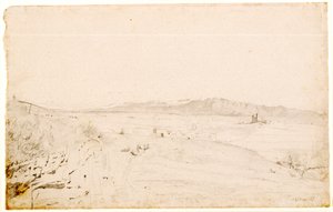 Roman Landscape, probably facing Monte Lepini, beyond the town of Velletri